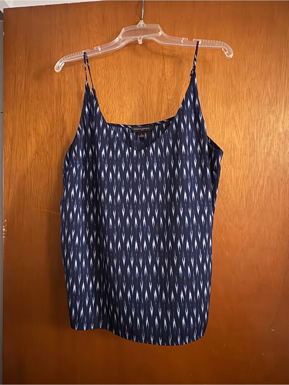 Banana Republic Navy and White Patterned Camisole